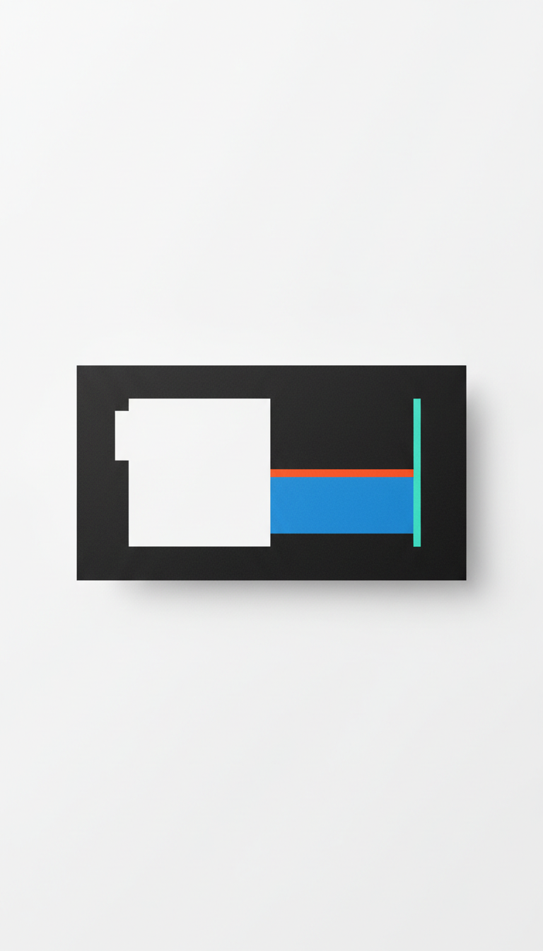 Modernist Momentum Business Card with Spot Gloss
