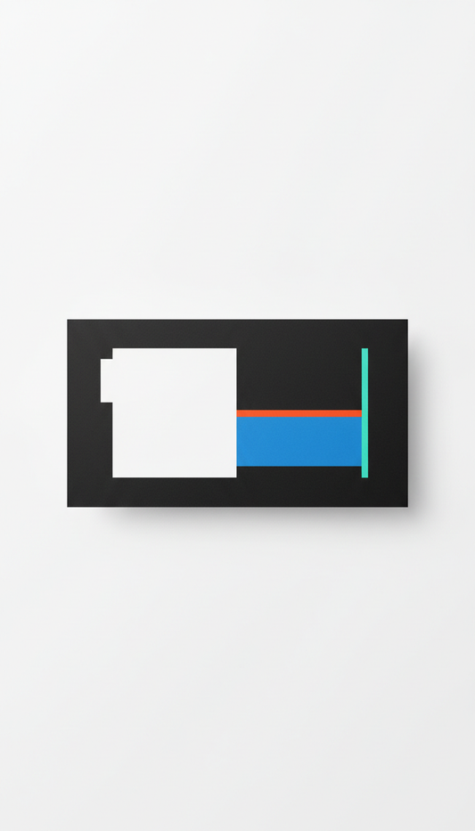 Modernist Momentum Business Card with Spot Gloss