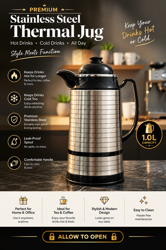 ✨ UK-111RL 1.0L Premium Stainless Steel Thermal Jug 🫖🔥