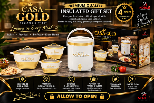 &nbsp;NEW ARRIVAL – CASA GOLD INSULATED GIFT SET (4 PCS) 🌟