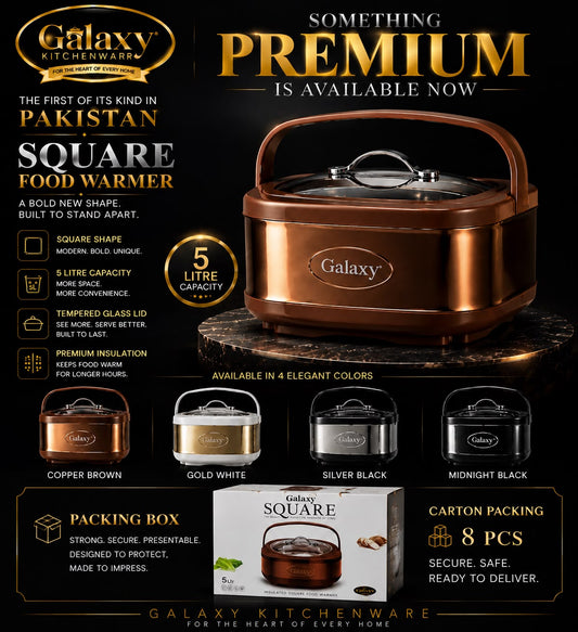 ✨Galaxy Square Food Warmer — Premium 5 Litre