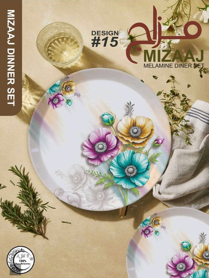 ✨ MIZAAJ Premium Melamine Dinner Set – Elegant & Stylish Tableware 🍽️💎