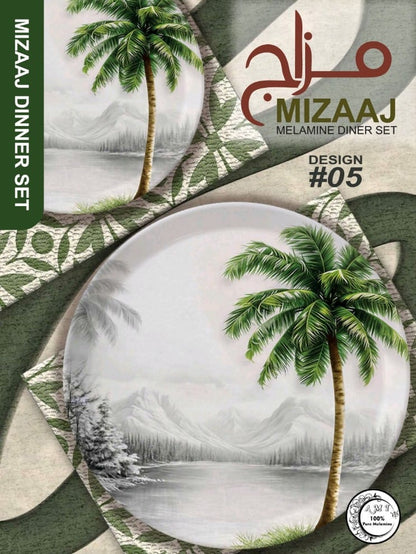 ✨ MIZAAJ Premium Melamine Dinner Set – Elegant & Stylish Tableware 🍽️💎