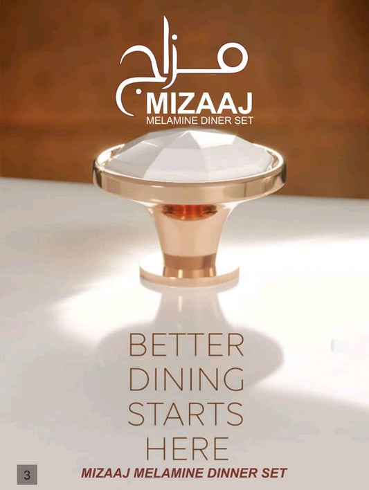 ✨ MIZAAJ Premium Melamine Dinner Set – Elegant & Stylish Tableware 🍽️💎