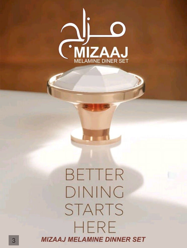 ✨ MIZAAJ Premium Melamine Dinner Set – Elegant & Stylish Tableware 🍽️💎