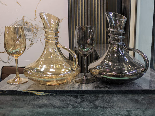 ✨ Premium Glass Decanter Set – Luxury & Elegant Design 🥂👑